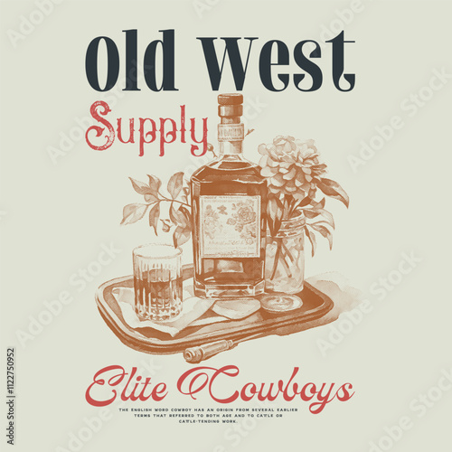 western cowgirl cocktail club vector design, cowgirl social club logo type artwork, cowgirl t shirt design, American social club graphic print, cowgirl t shirt design, American social club graphic