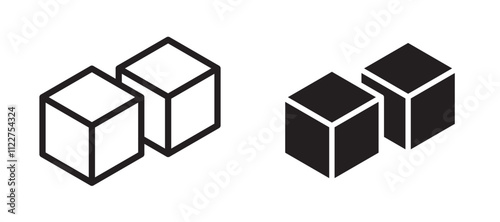 Sugar liner icon vector set.