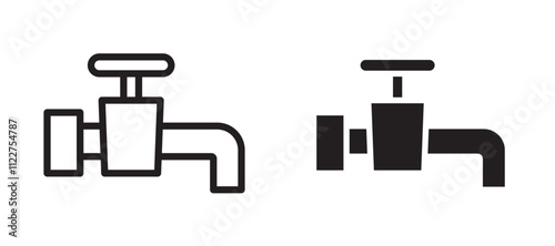 Tap liner icon vector set.