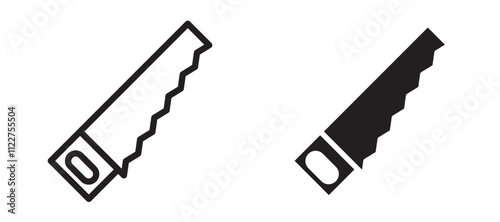 Saw liner icon vector set.