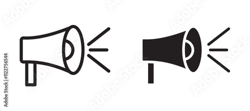 Promotion liner icon vector set.
