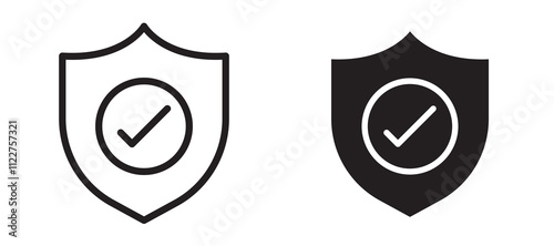 Safe liner icon vector set.