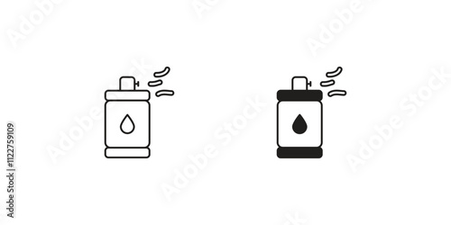 sprayer set icon with white background vector stock illustration
