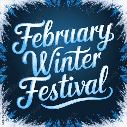 February Winter Festival Announcement Design photo