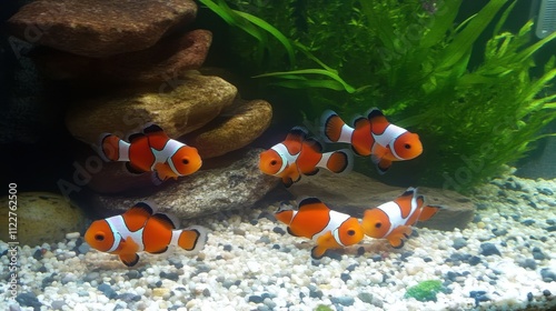 Clownfish in a home aquarium. photo