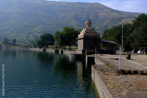 8 December 2024, Pune, Maharashtra, India, historical Mastani Lake, also known as Mastani Talab, is situated near Wadki village, It was built around 1720 during the reign of Bajirao Peshwa. photo