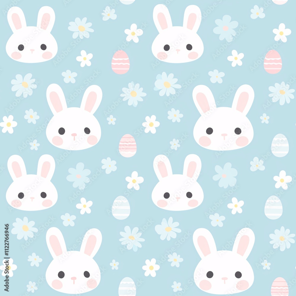 Obraz premium Cartoon seamless collage pattern