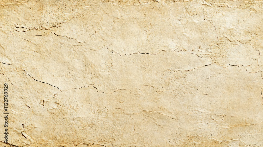 Obraz premium A textured, light-colored stone surface with subtle cracks and variations.