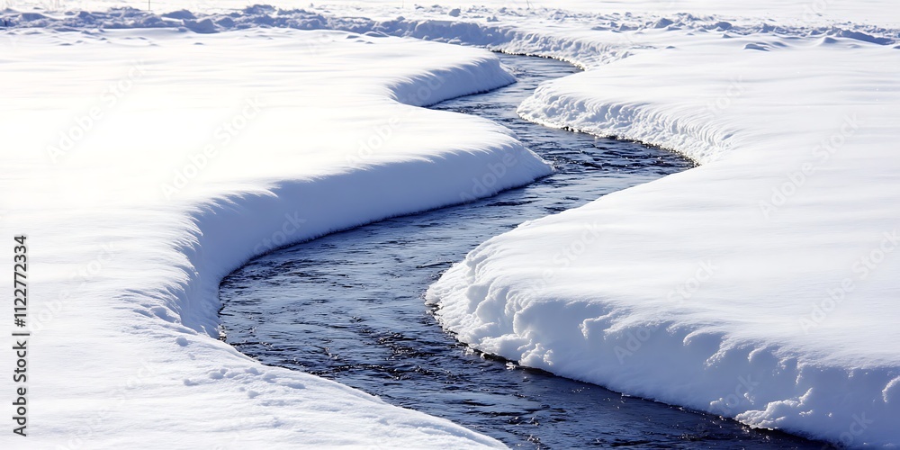 Obraz premium Road in winter snow