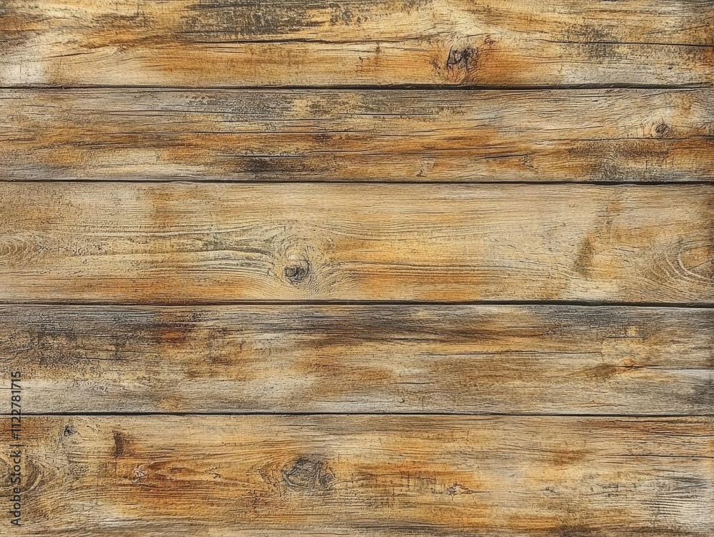 Obraz premium Weathered Wood Plank Background - Rustic Texture for Design