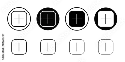 Add Icon Outline vector for web ui