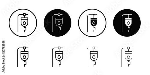 blood glucose icon Outline vector for web ui