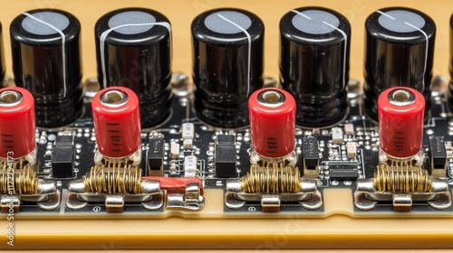 Circuit components meticulously arranged on a development board, showcasing innovation and precision in electronic engineering, where every element plays a crucial role in creating functional technolo