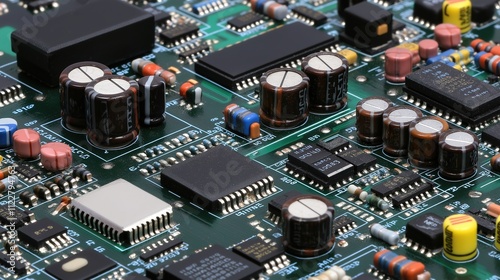 Circuit components meticulously arranged on a development board, showcasing innovation and precision in electronic engineering, where every element plays a crucial role in creating functional technolo