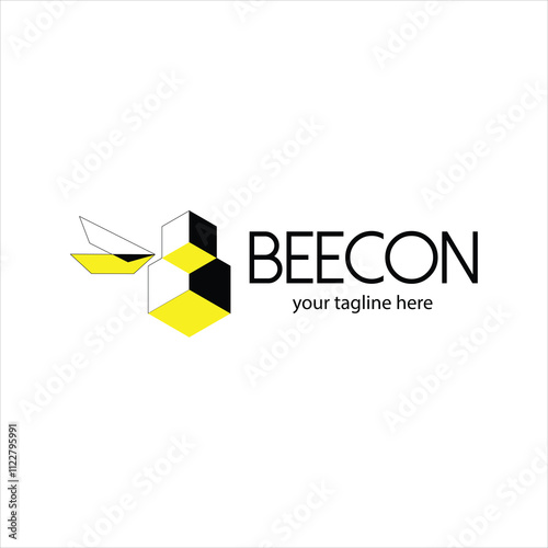 A logo idea from the word "bee". This idea is in vector form, can be modified to be used as a company logo or symbol.