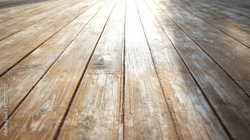 Beige wooden textured flooring with a chaotic pattern, evoking a sense of contrast, disorder, and complexity, offering a unique visual representation of texture and environmental design