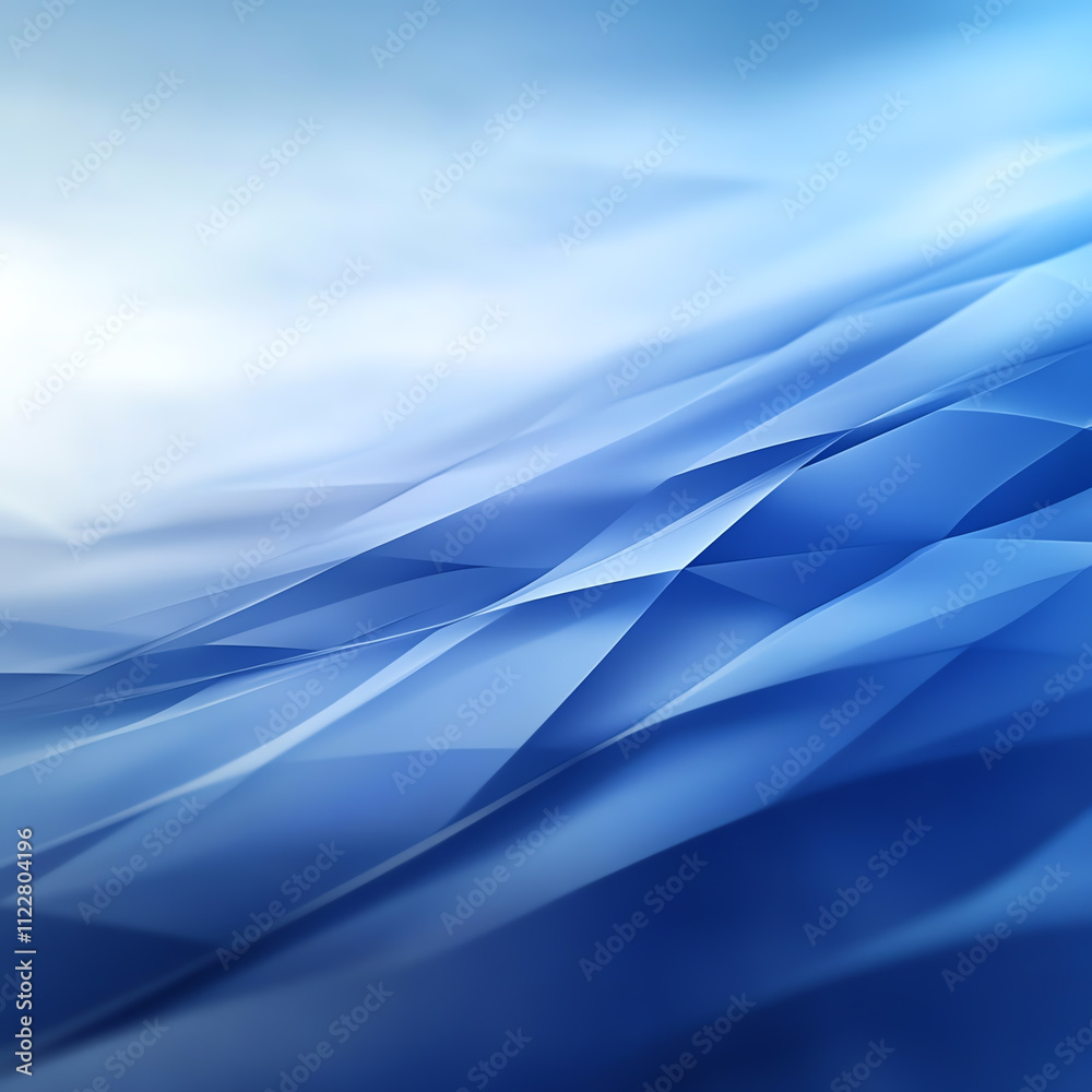Fototapeta premium Abstract blue waves create a calming and modern background for any project.