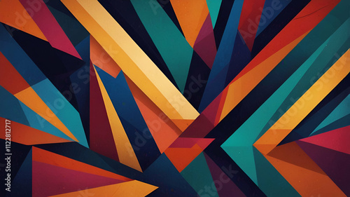 Wallpaper Mural abstract background with triangles Torontodigital.ca