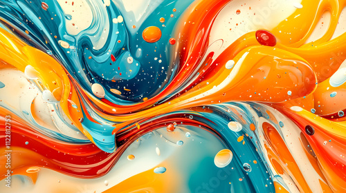 Dynamic Abstract Liquid Flow Visualization
