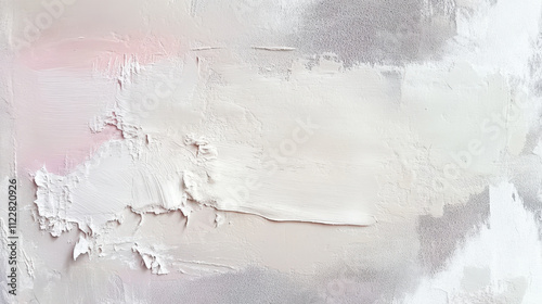 Abstract texture with soft pastel colors and layered paint strokes, creating serene and calming atmosphere. Ideal for modern decor or artistic inspiration