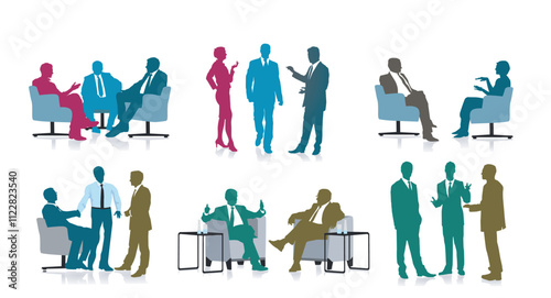 Geschäftlich Besprechung im Unternehmen Illustration -.eps