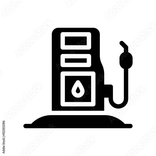 gas station glyph icon