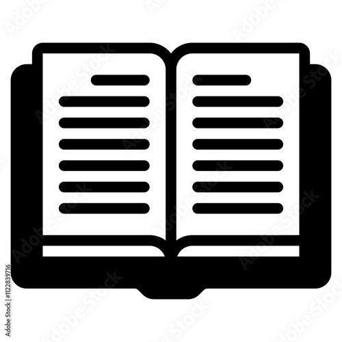 Iconic Representation of an Open Book
