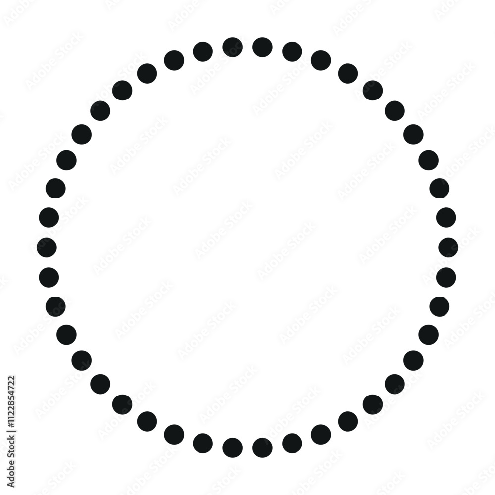 Round frame with geometric pattern for making stamps and patterns Round frame with geometric pattern for making stamps and patterns