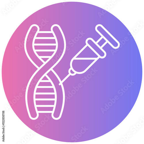 Gene Therapy Icon for Genetic Medicine