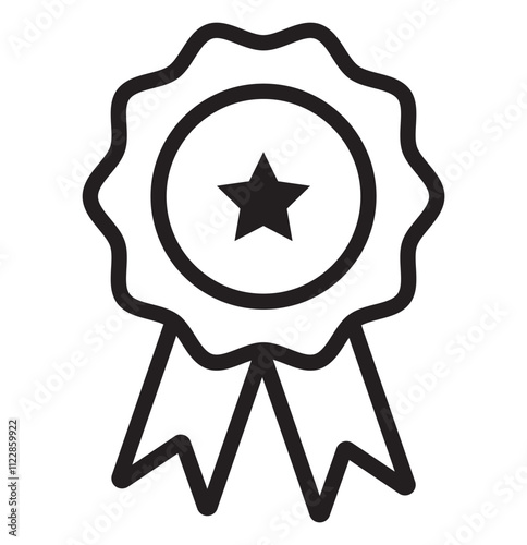 set of Quality icon, certified check mark ribbon label. Vector premium product certified or best choice recommended award and warranty approved certificate stamp