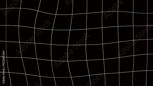 digital black and white distorted dynamic graphic grid animated background animation