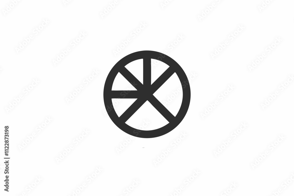 Obraz premium creative pie chart icon and logo vector illustration