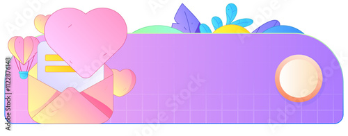 Happy Valentine's Day flat character vector concept business hand drawn illustration
