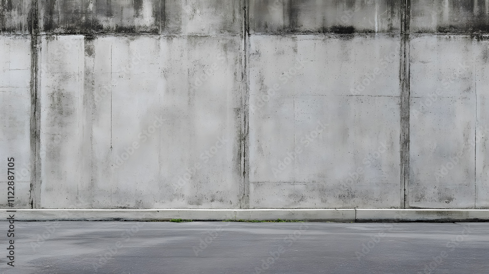 Fototapeta premium A plain concrete wall.