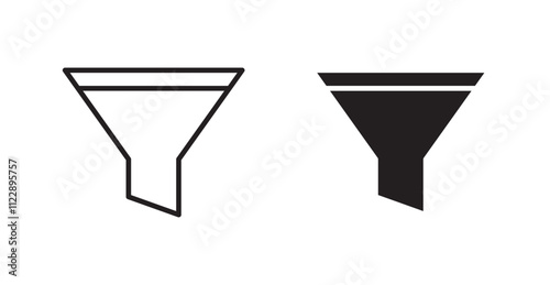Free Download Filter outlined and solid icon vector collection. - GFXLoad
