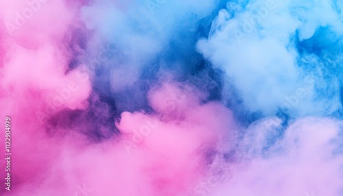 Abstract Pink Blue Smoke Clouds Vapor Haze Background Texture