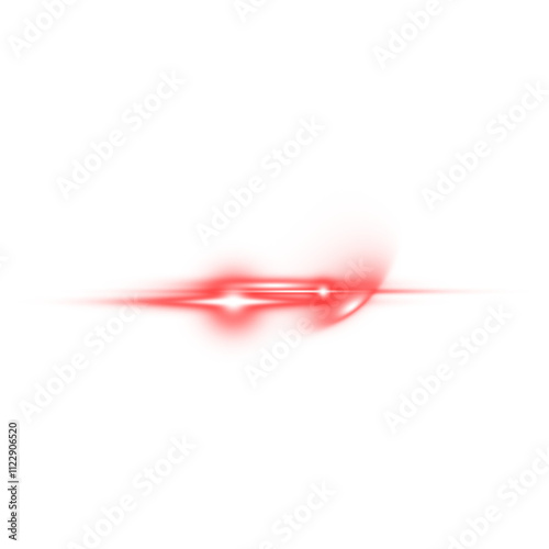 Realistic glowing and shiny lens flare effect