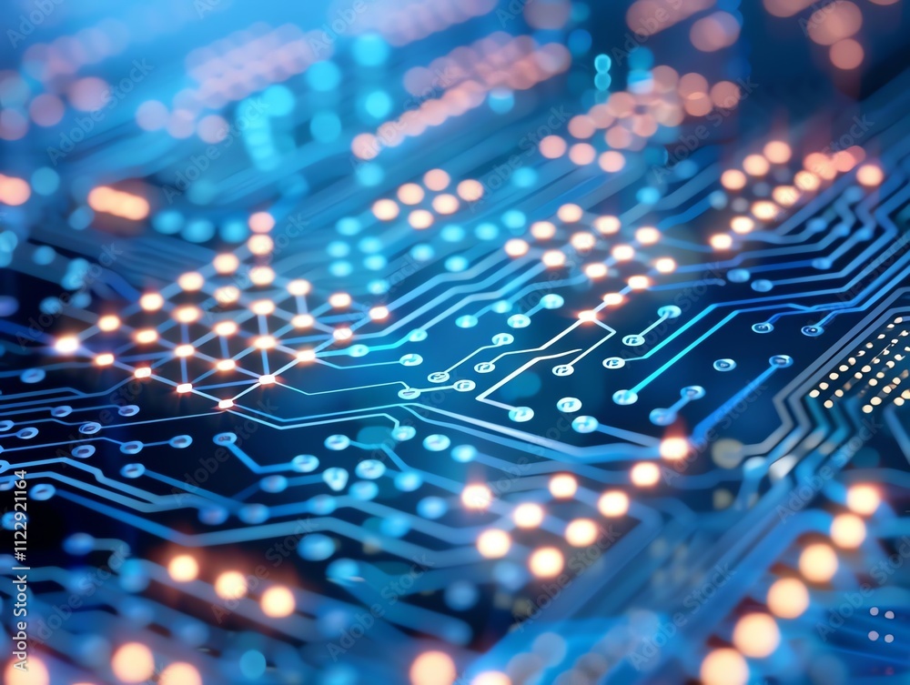 Fototapeta premium The Role of Machine Learning in Data Transformation for foresight.