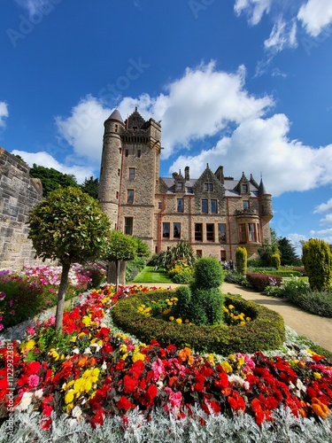 Belfast Castle, Schloss, Belfast, Irland, Garten, Küste, Ausblick, Festung, Burg