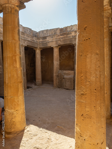 Obraz na płótnie Tomb of the Kings in Paphos, Cyprus w salonie