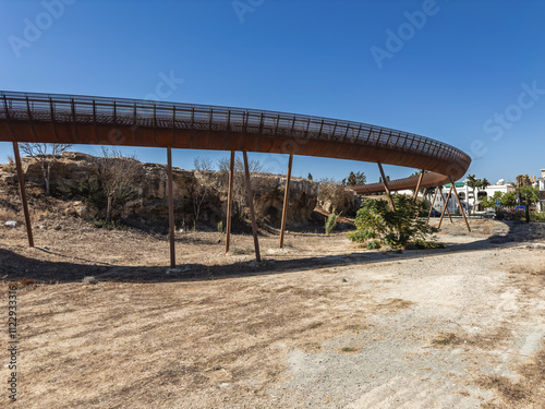 Obraz na płótnie Elevated Pathway in Paphos Cyprus w salonie