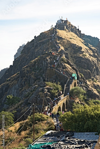 Obraz na płótnie Fascinating landscape of Mount Girnar, between nature and history w salonie