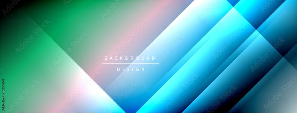Fototapeta premium Colorful gradient with lines made of shadow and light. Creative background