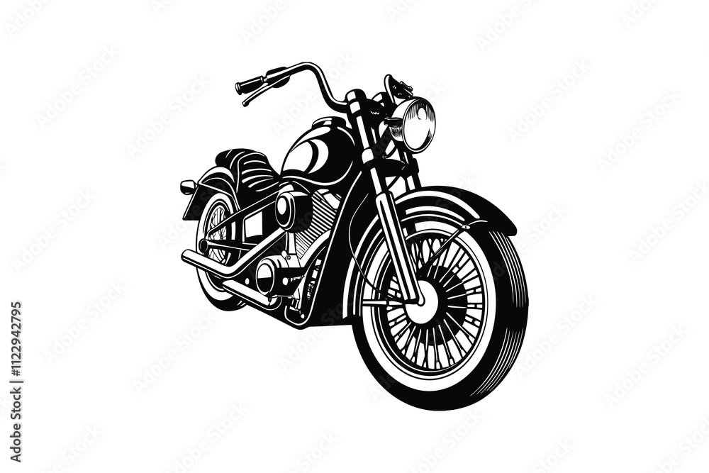 Fototapeta premium Vintage motorcycle Retro Moto Glory VECTOR