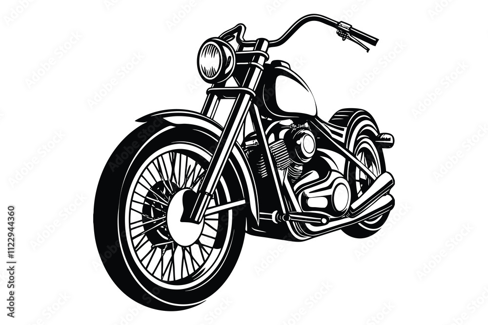 Fototapeta premium Vintage motorcycle Retro Moto Glory VECTOR