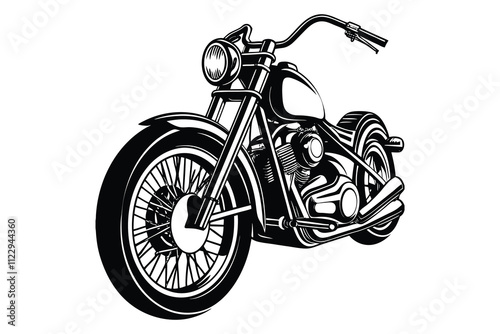 Vintage motorcycle Retro Moto Glory VECTOR photo