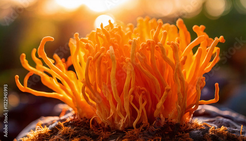cordyceps mushroom, food, healthy, medicine, energy, biological, organic, nature, plant, red, macro, color, flora, orange, bright, summer, ingredient, vegetarian, fresh, cooking, eating, yellow, meal,