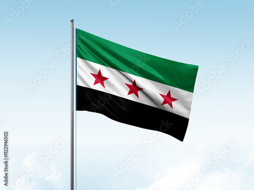 Tableau sur toile Syria's new independence flag, new syria flag