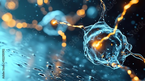 Radiant Energy Flow in Evaporating Water Molecule