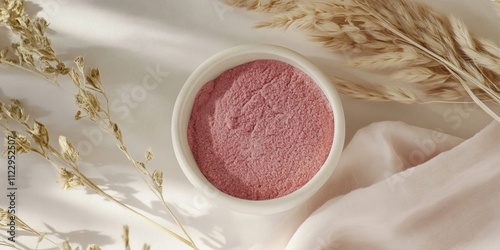 Healthy living with a sustainable riceberry flour kit in eco-friendly minimalist packaging